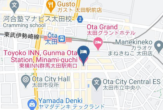 Ota City - Toyoko Inn Gunma Ota Station Minami Guchi Maps