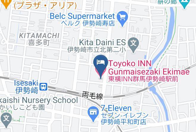 Isesaki City - Toyoko Inn Gunmaisezaki Ekimae Maps