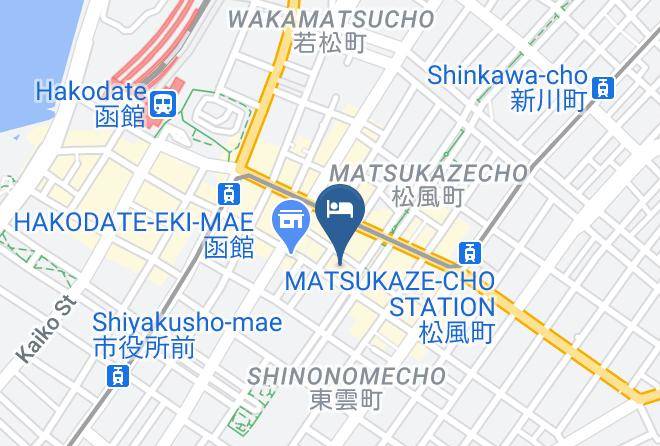 Hakodate City - Toyoko Inn Hakodate Ekimae Daimon Maps