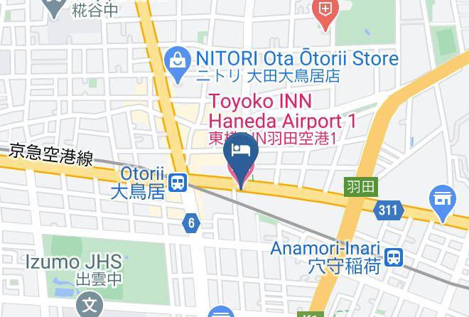 Ota Ward - Toyoko Inn Haneda Airport 1 Maps