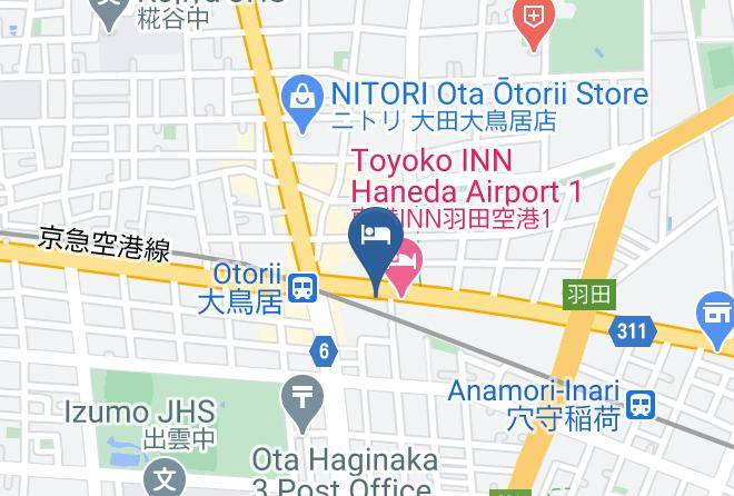 Toyoko Inn Haneda Airport 2 Map