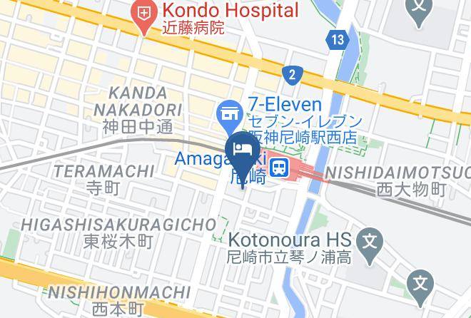 Amagasaki City - Toyoko Inn Hanshin Amagasaki Ekimae Maps