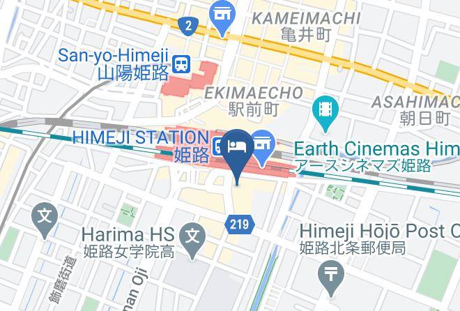 Himeji City - Toyoko Inn Himeji Station Shinkansen South Exit Maps