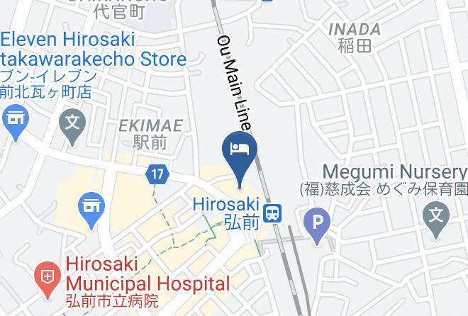 Toyoko Inn Hirosaki Ekimae Map - Aomori Pref - Hirosaki City