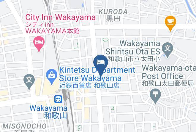 Toyoko Inn Jr Wakayama Eki Higashi Guchi Map - Wakayama Pref - Wakayama City