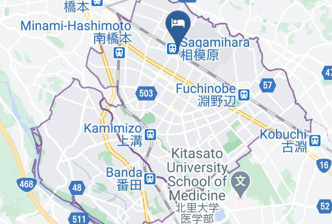 Sagamihara City Chuo Ward - Toyoko Inn Jr Yokohamasensagamihara Ekimae Maps