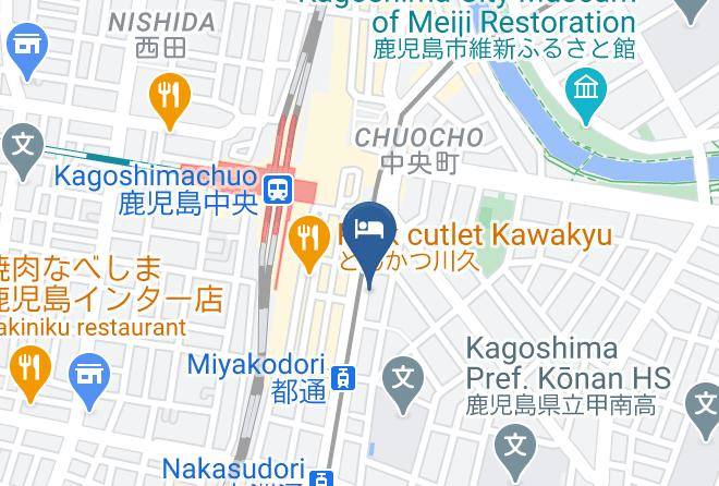 Toyoko Inn Kagoshimachuoekihigashiguchi Map