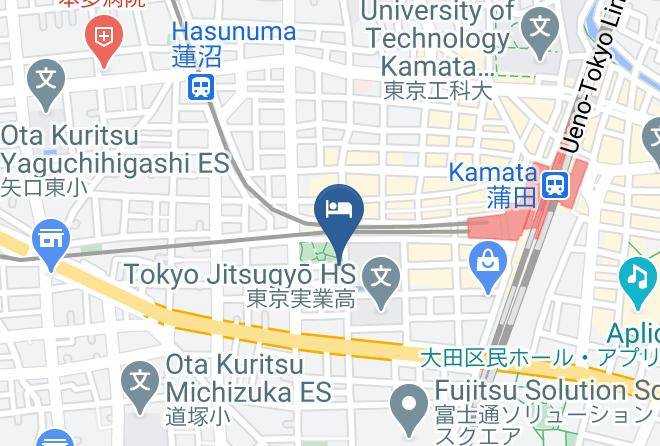 Ota Ward - Toyoko Inn Kamata 1 Maps