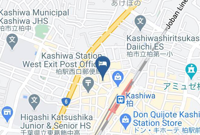 Kashiwa City - Toyoko Inn Kashiwa Station West Exit Maps