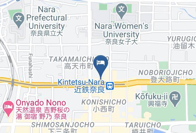 Nara City - Toyoko Inn Kintetsu Nara Ekimae Maps