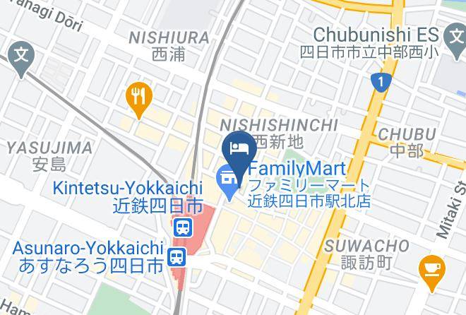Yokkaichi City - Toyoko Inn Kintetsu Yokkaichi Maps