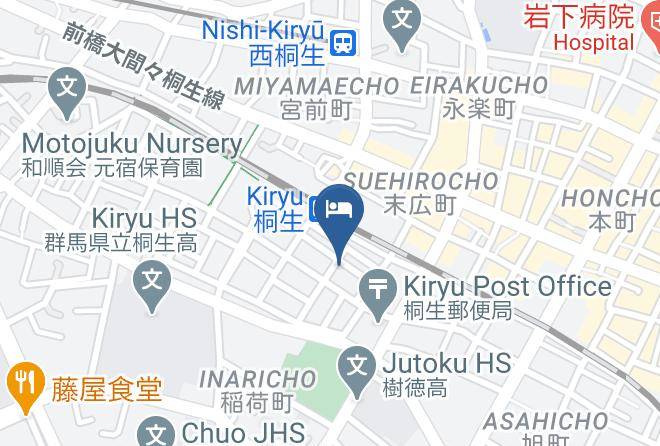 Kiryu City - Toyoko Inn Kiryu Station South Exit Maps