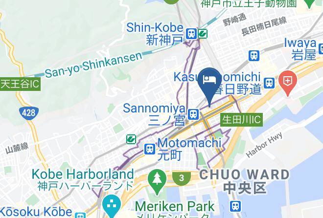 Kobe City Chuo Ward - Toyoko Inn Kobe Sannomiya 2 Maps
