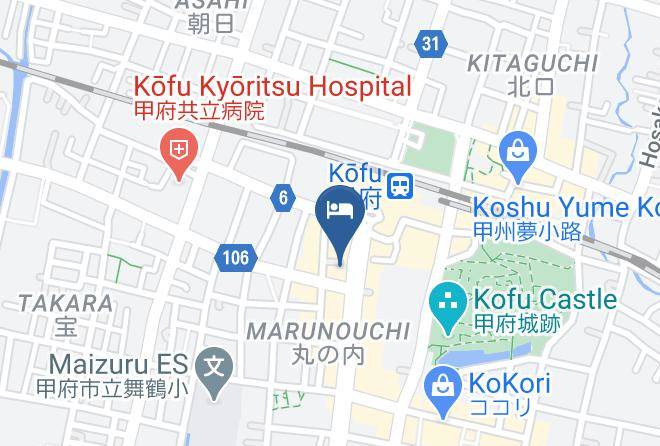 Kofu City - Toyoko Inn Kofu Station South Exit 2 Maps