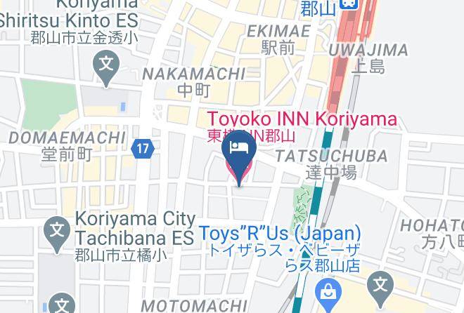 Koriyama City - Toyoko Inn Koriyama Maps