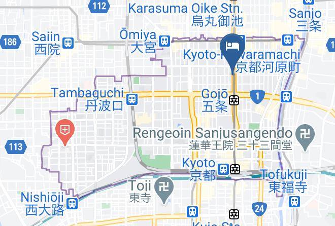 Kyoto City Shimogyo Ward - Toyoko Inn Kyoto Gojo Karasuma Maps