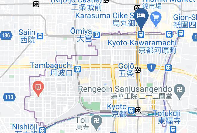 Kyoto City Shimogyo Ward - Toyoko Inn Kyoto Shijo Karasuma Maps
