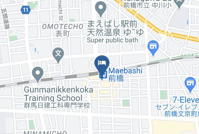 Maebashi City - Toyoko Inn Maebashi Ekimae Maps