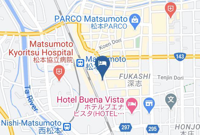 Matsumoto City - Toyoko Inn Matsumoto Station Higashiguchi Maps