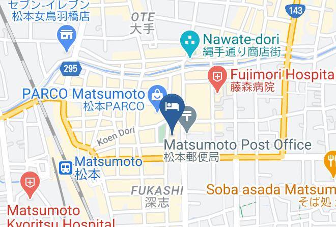 Matsumoto City - Toyoko Inn Matsumoto Station Honmachi Maps