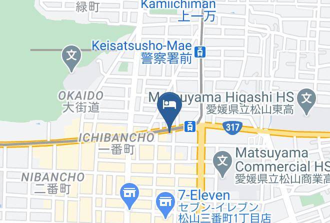 Matsuyama City - Toyoko Inn Matsuyama Ichiban Cho Maps