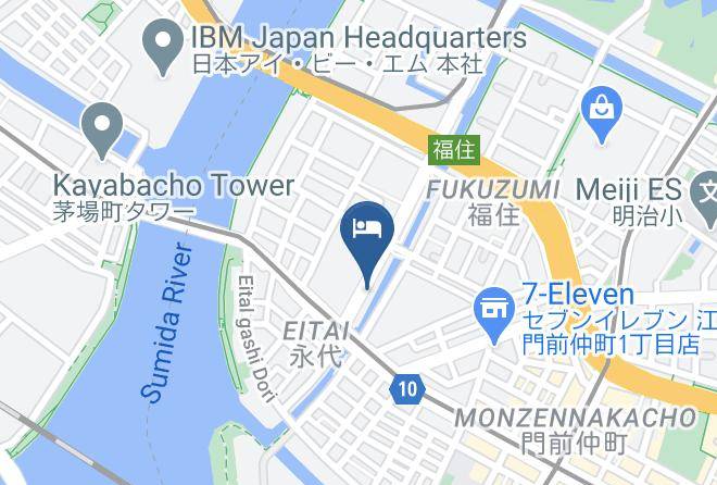 Koto Ward - Toyoko Inn Monzen Nakacho Eitaibashi Maps