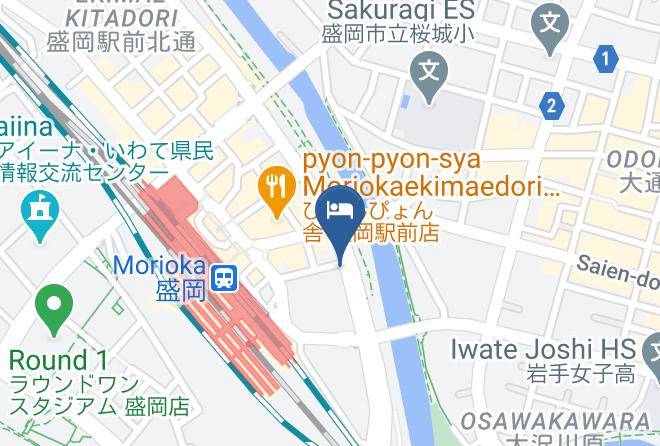 Morioka City - Toyoko Inn Morioka Eki Minami Guchi Ekimae Maps