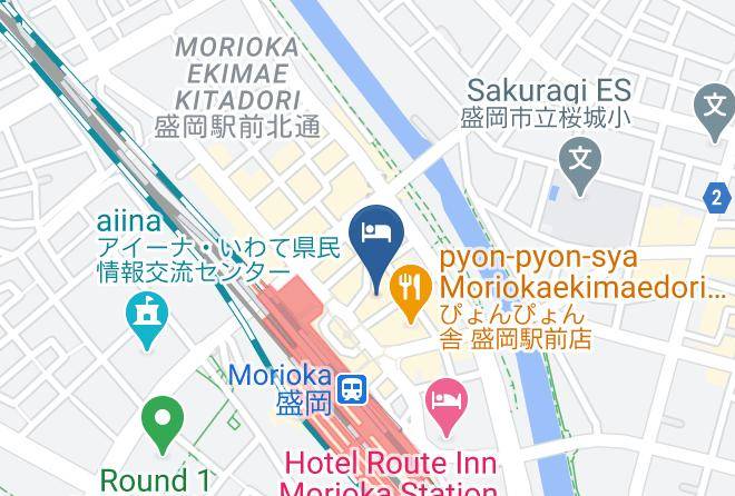 Toyoko Inn Morioka Ekimae Map - Iwate Pref - Morioka City