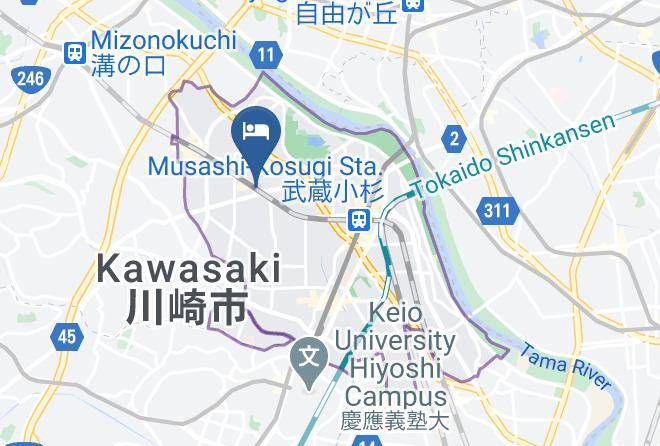 Toyoko Inn Musashi Nakahara Ekimae Map