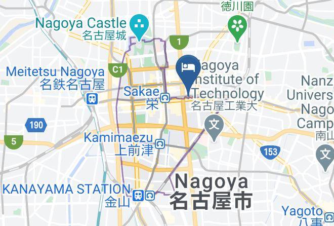 Nagoya City Naka Ward - Toyoko Inn Nagoya Sakae Maps