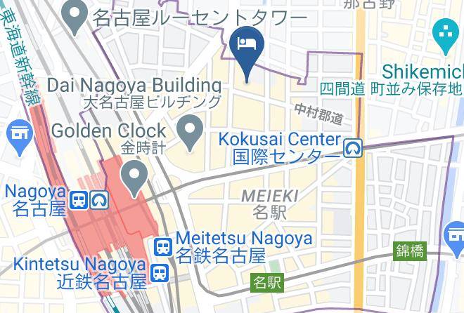 Nagoya City Nakamura Ward - Toyoko Inn Nagoya Station Sakura Dori Entrance New Building Maps