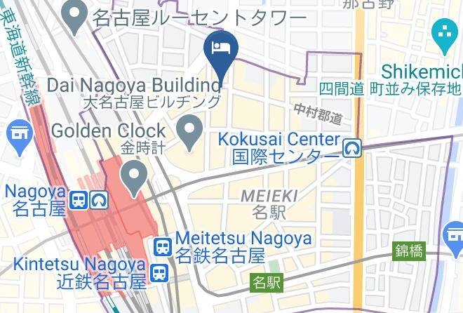 Nagoya City Nakamura Ward - Toyoko Inn Nagoya Eki Sakuradori Guchi Honkan Maps