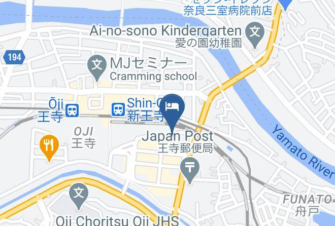 Oji Townkitakatsuragi District - Toyoko Inn Nara Oji Eki Minami Guchi Maps