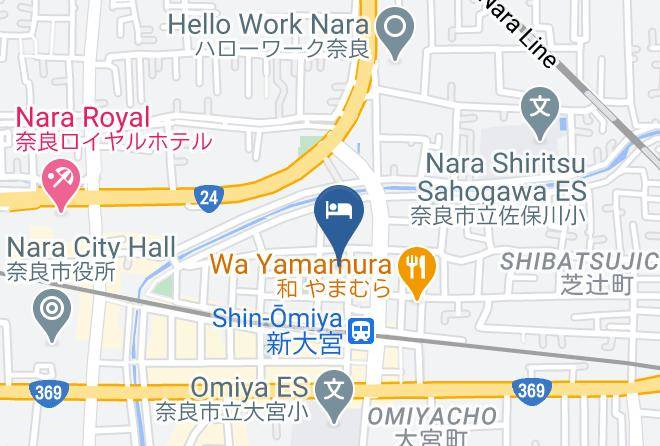 Nara City - Toyoko Inn Nara Shin Omiya Station Maps