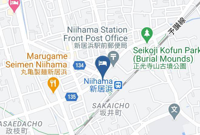 Niihama City - Toyoko Inn Niihama Ekimae Maps