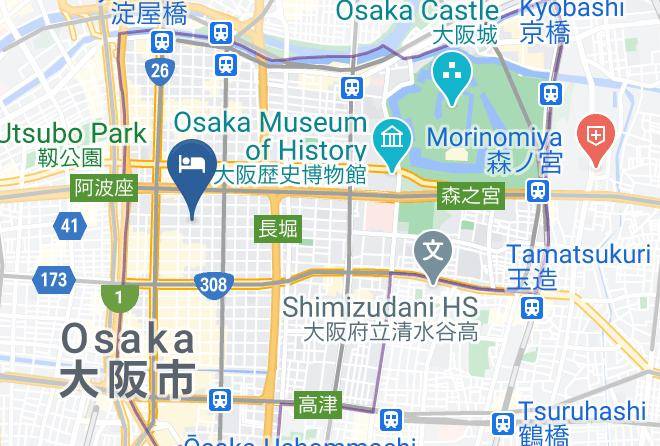 Osaka City Chuo Ward - Toyoko Inn Osaka Semba 2 Maps