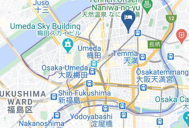 Osaka City Kita Ward - Toyoko Inn Osaka Tenjimbashi Suji Maps