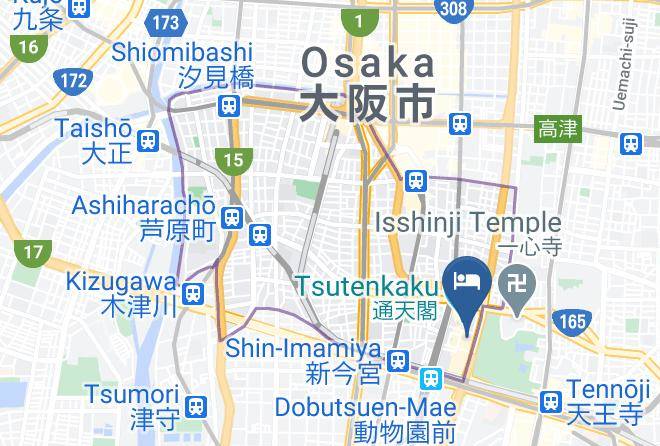 Osaka City Naniwa Ward - Toyoko Inn Osaka Tsutenkakumae Maps