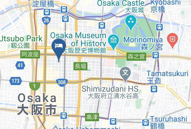 Toyoko Inn Osaka Semba 1 Map