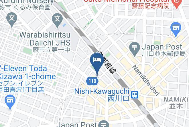 Warabi City - Toyoko Inn Saitama Nishikawaguchi West Exit Maps