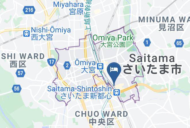 Saitama City Omiya Ward - Toyoko Inn Saitama Shintoshin Maps