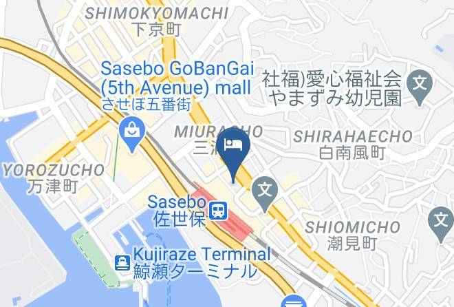 Sasebo City - Toyoko Inn Sasebo Ekimae Maps