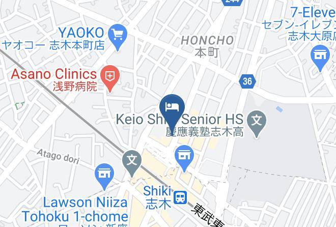 Shiki City - Toyoko Inn Shiki Eki Higashi Guchi Maps