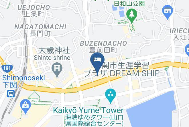 Shimonoseki City - Toyoko Inn Shimonoseki Kaikyo Yume Tower Mae Maps