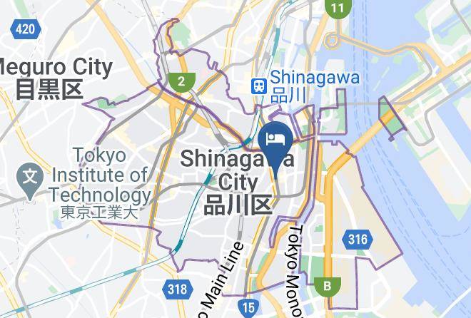 Shinagawa Ward - Toyoko Inn Shinagawa Aomonoyokocho Maps