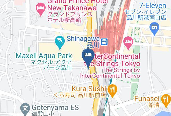 Minato Ward - Toyoko Inn Shinagawa Station Takanawa Exit Maps