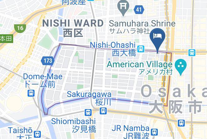Toyoko Inn Shinsaibashi West Map