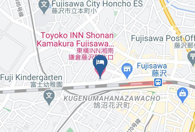Fujisawa City - Toyoko Inn Shonan Kamakura Fujisawa Station North Maps