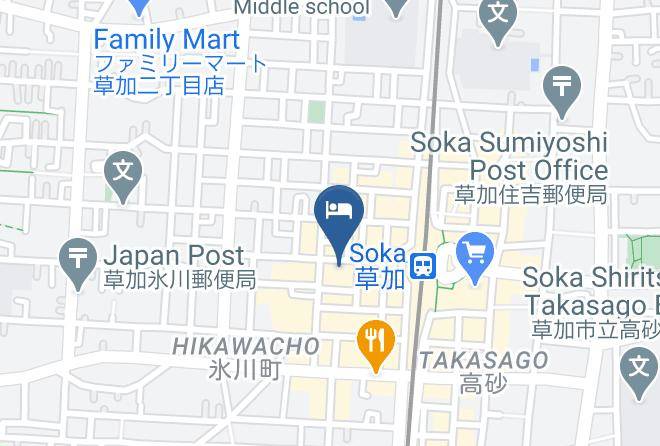 Soka City - Toyoko Inn Sokaeki Nishiguchi Maps