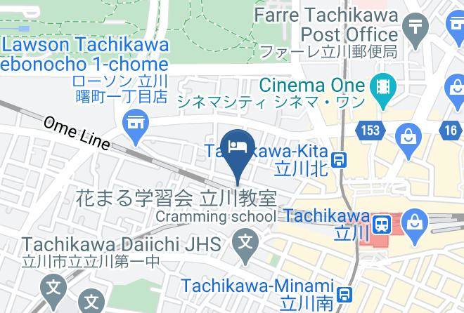 Tachikawa City - Toyoko Inn Tachikawa Station North Exit Maps